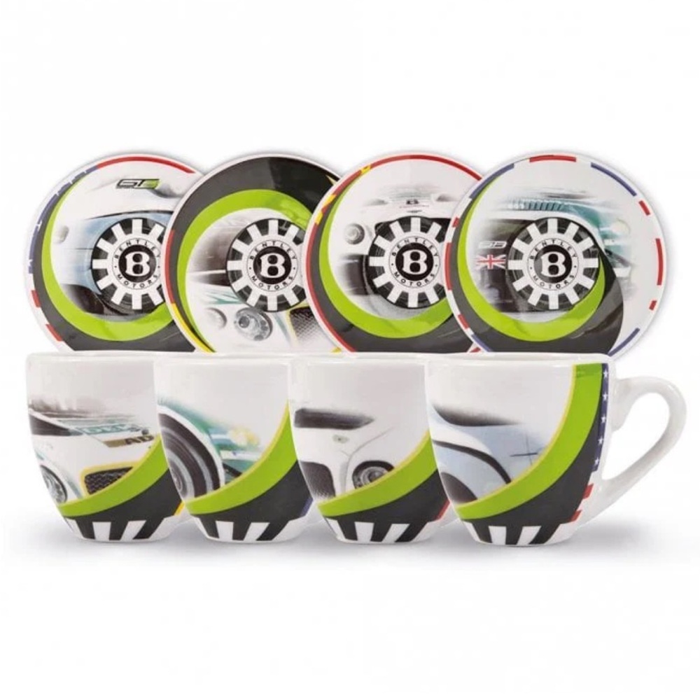 Bentley Motors G3 expresso Cup Set with Decorative Saucers